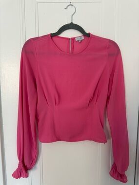 TOBI Pink Long-Sleeve Blouse